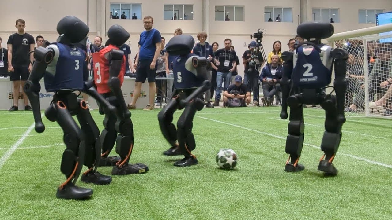 Boston Dynamics' Atlas delivers match ball at Brazil v. Norway World Cup match