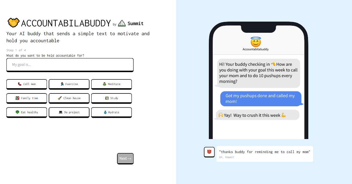 Accountabilabuddy screenshot 1