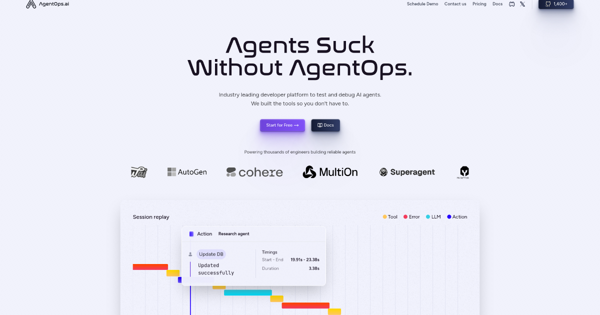 AgentOps screenshot 1