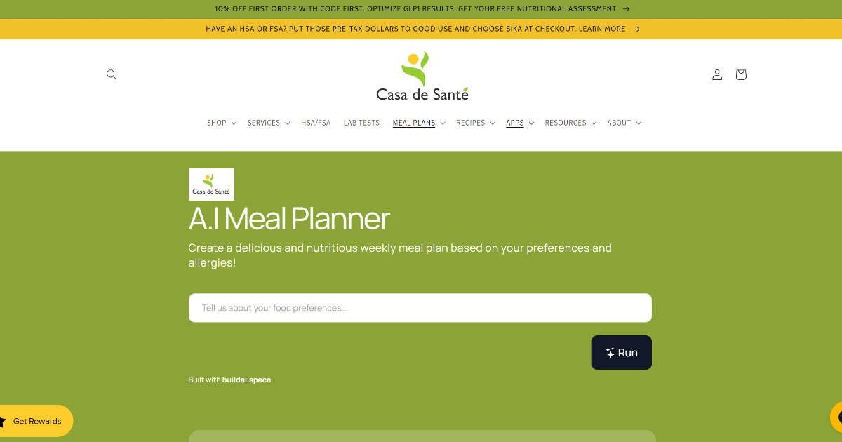 AI Meal Planner screenshot 1