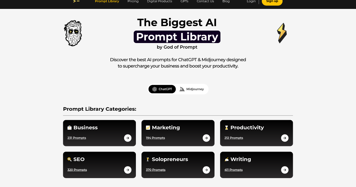 AI Prompt Library screenshot 1