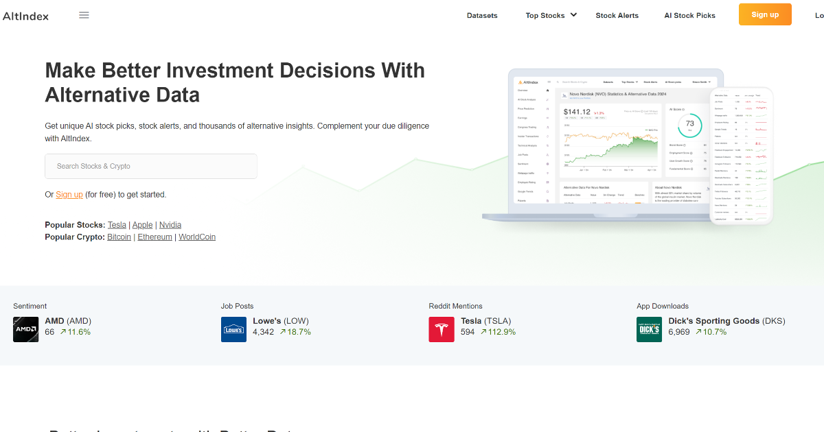 AltIndex screenshot 1