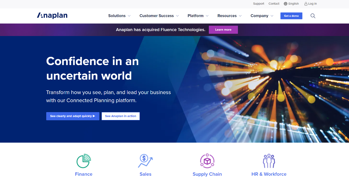 Anaplan screenshot 1
