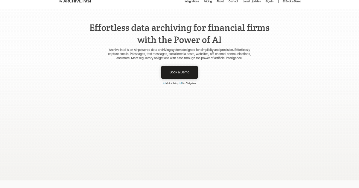 Archive Intel screenshot 1