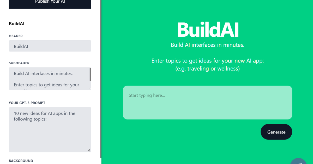 Build AI screenshot 1