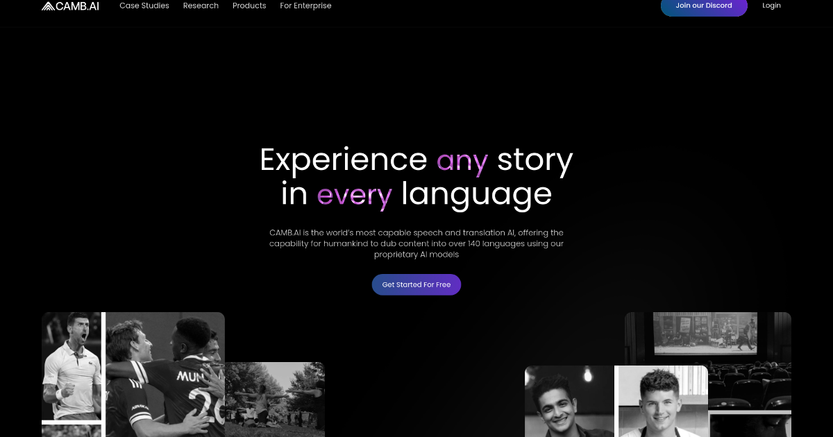 Camb.ai screenshot 1