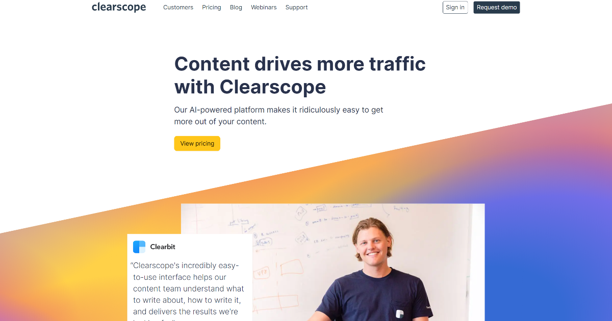 Clearscope screenshot 1