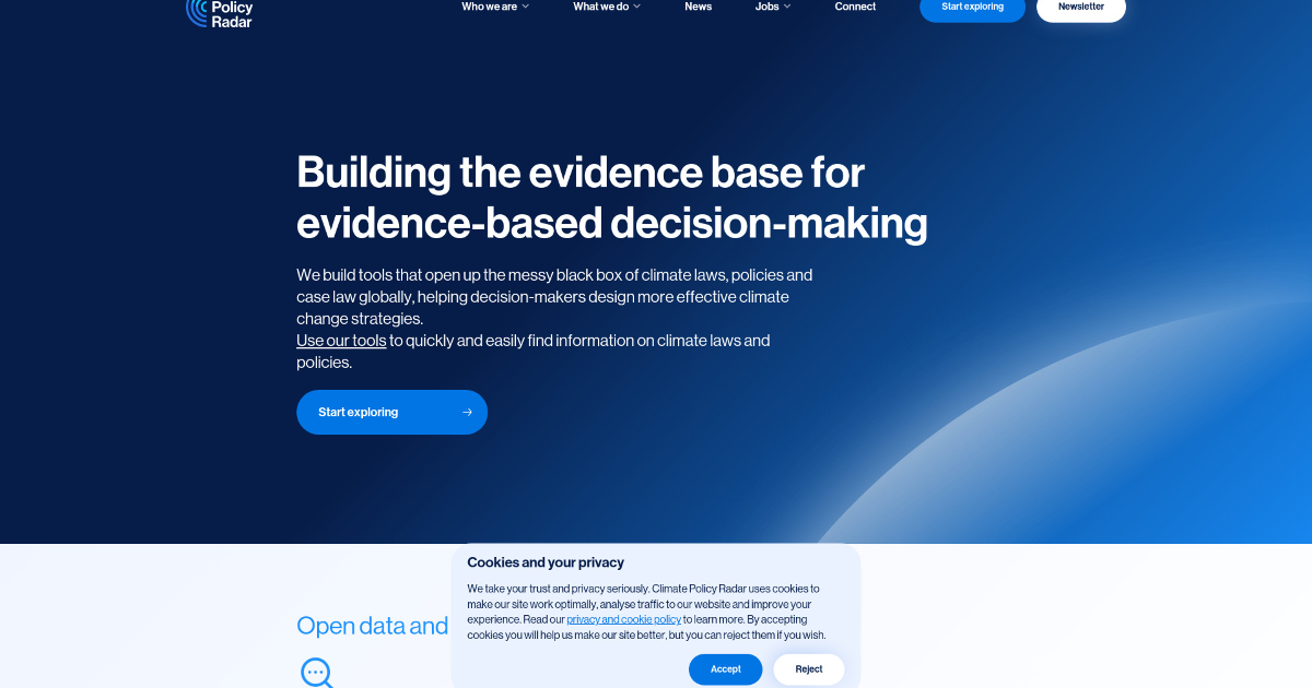 Climate Policy Radar screenshot 1