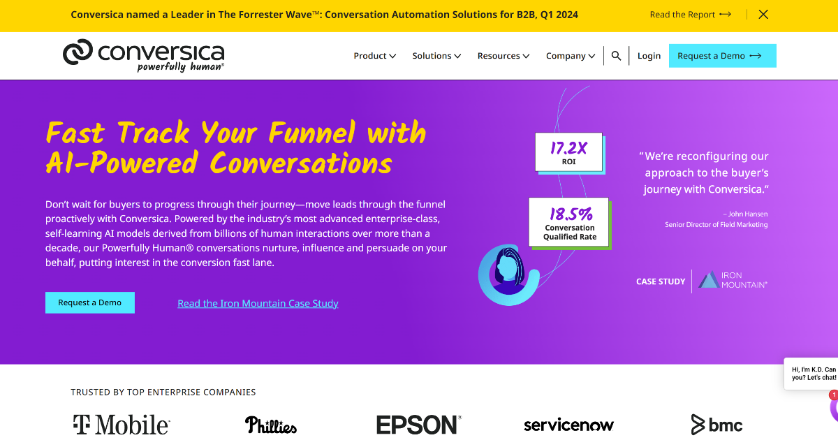 Conversica screenshot 1