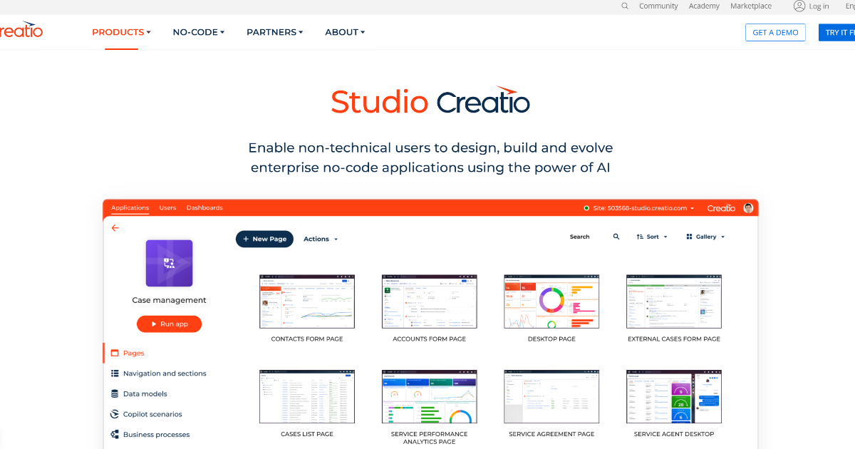 Creatio screenshot 1