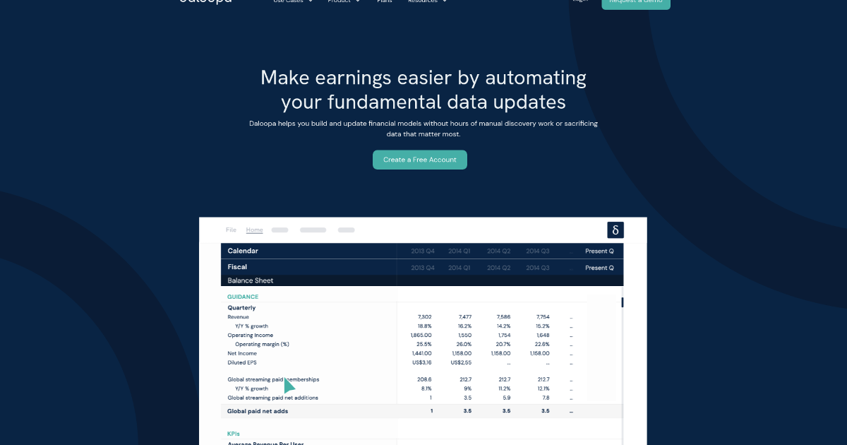 Daloopa screenshot 1