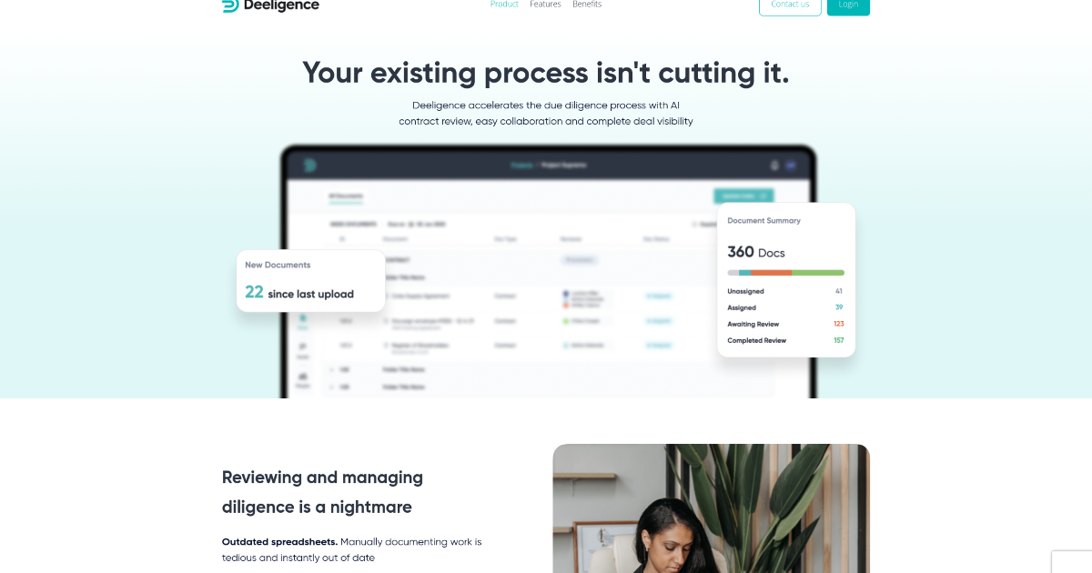 Deeligence screenshot 1