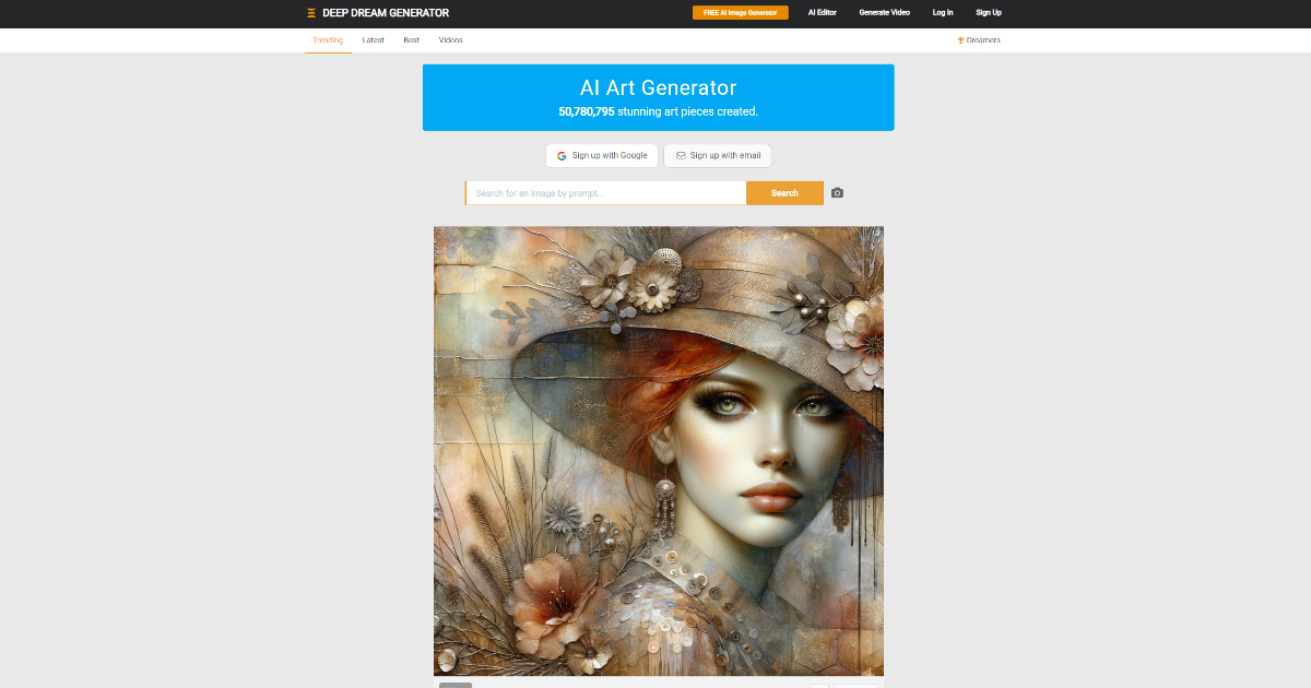 Deep Dream Generator screenshot 1