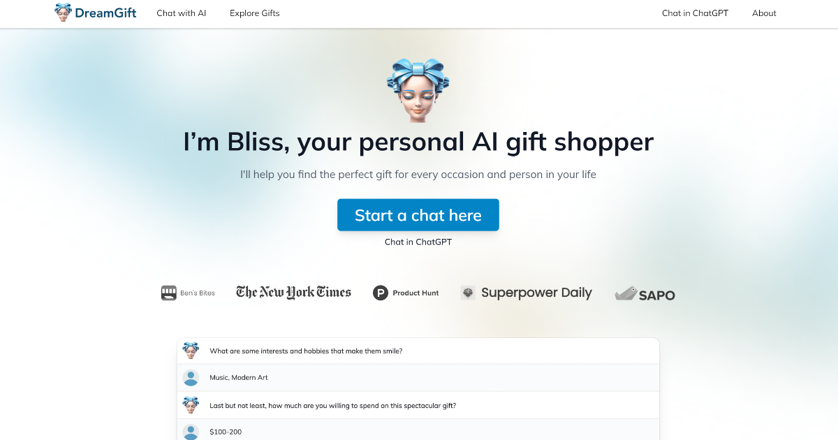 DreamGift screenshot 1