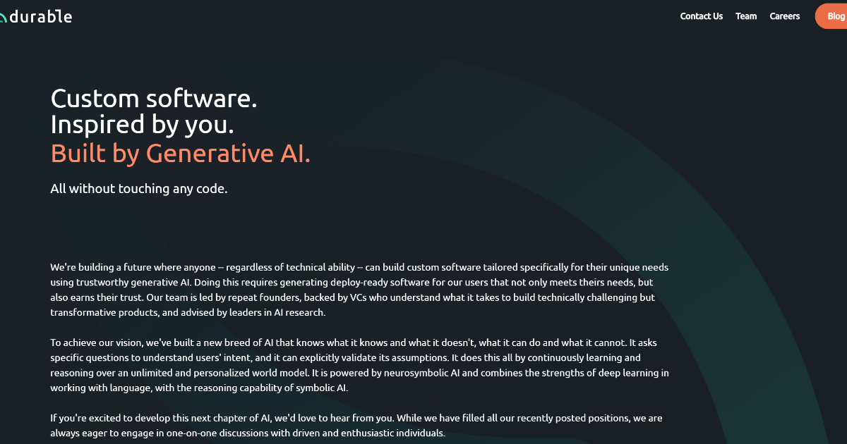 Durable AI screenshot 1