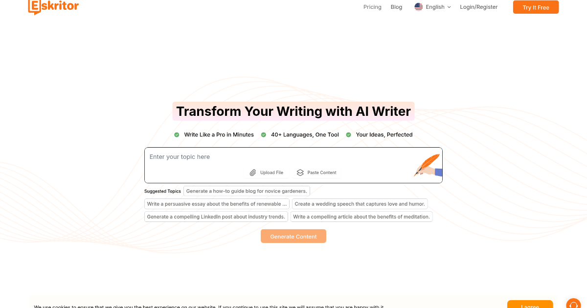 Eskritor screenshot 1