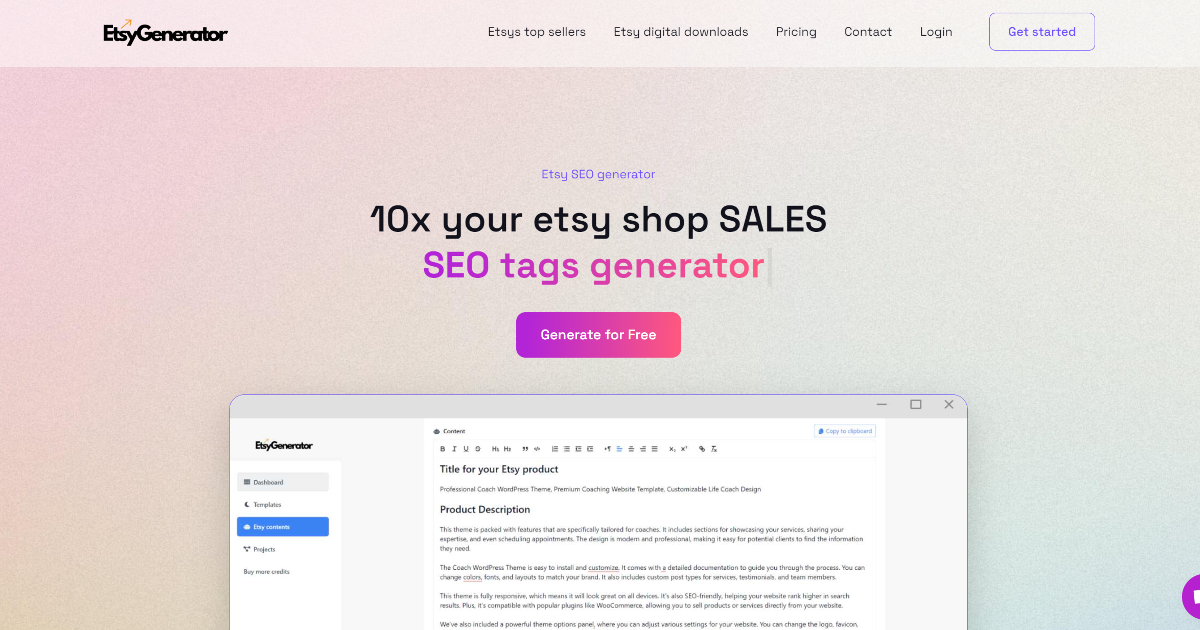 EtsyGenerator screenshot 1