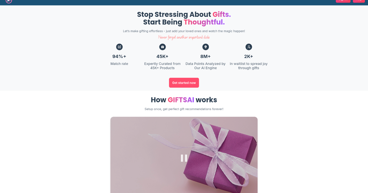 GIFTS AI screenshot 1