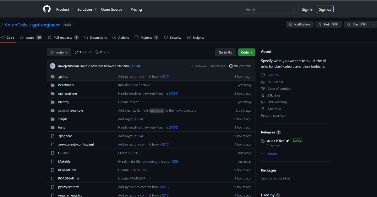 GPT Engineer screenshot 1