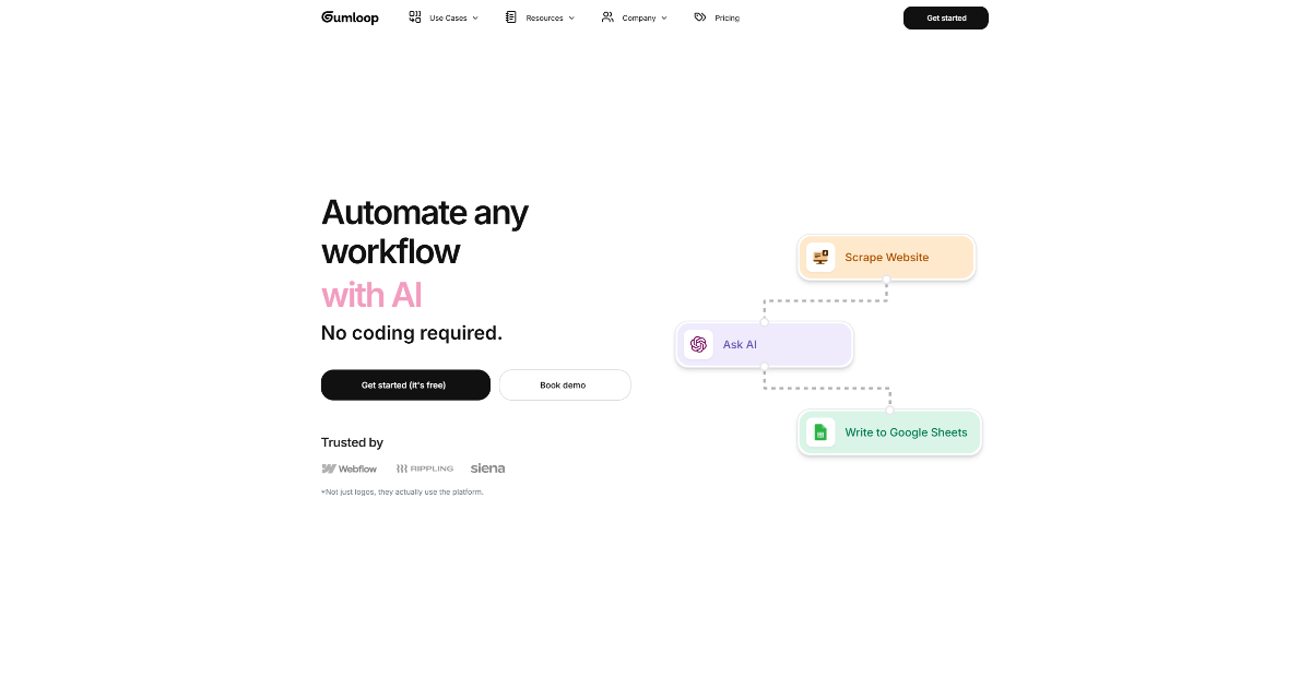 Gumloop screenshot 1