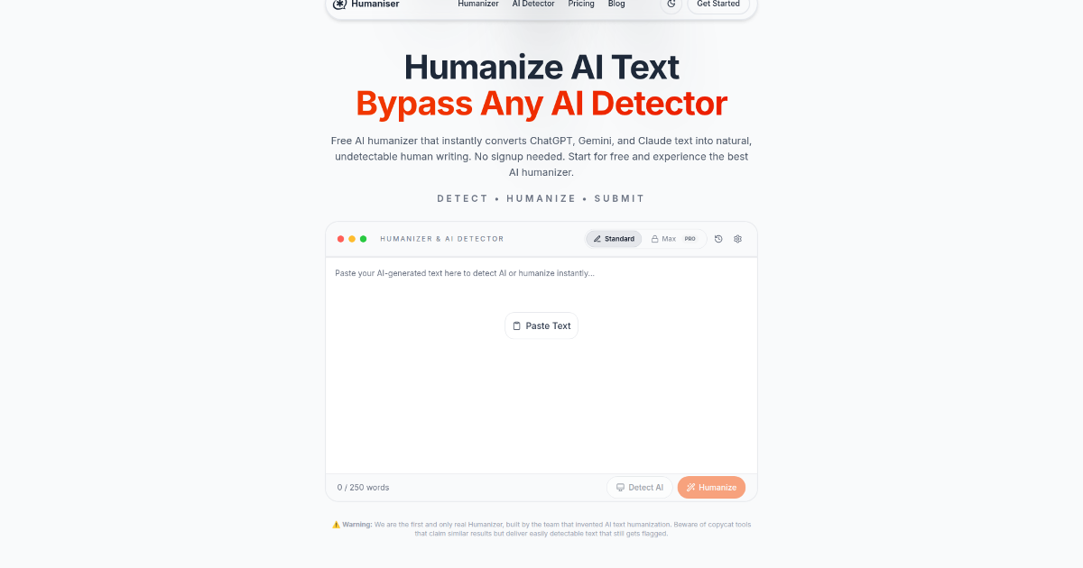 Humaniser screenshot 1