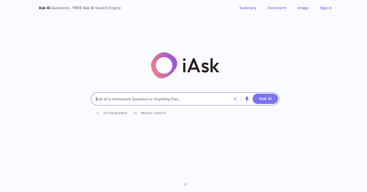 iAsk.AI screenshot 1