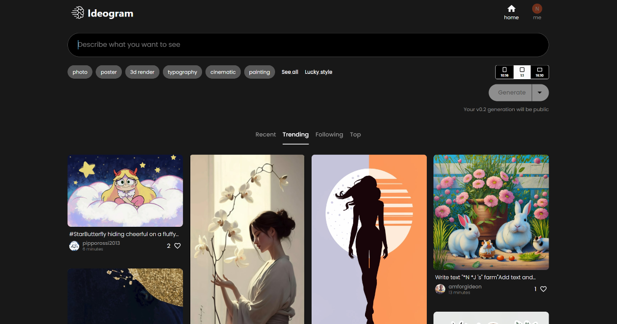 Ideogram screenshot 1