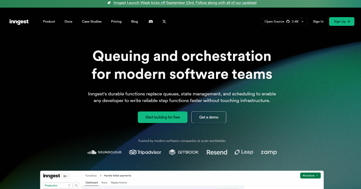 Inngest screenshot 1