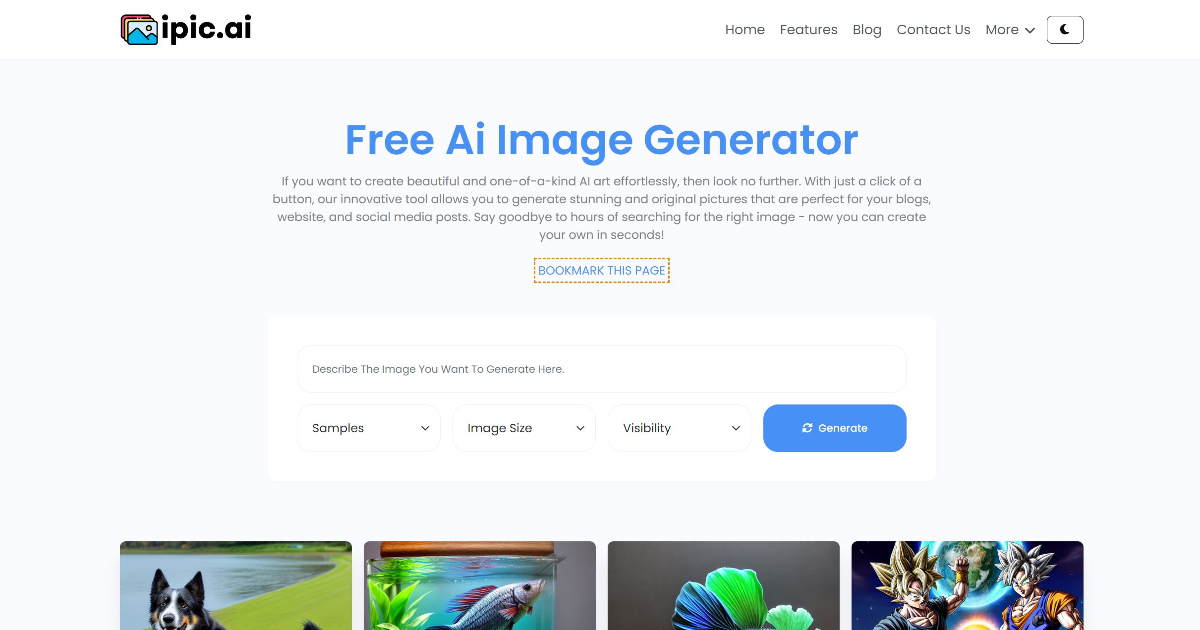 Ipic.ai screenshot 1