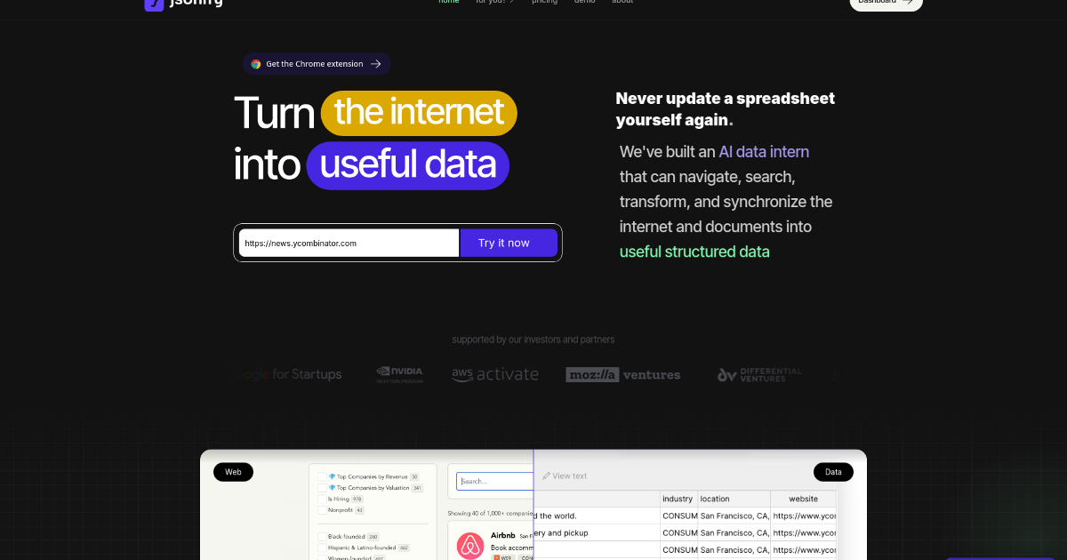 Jsonify screenshot 1