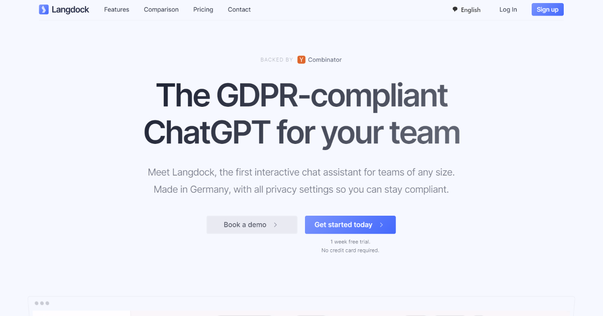 Langdock screenshot 1