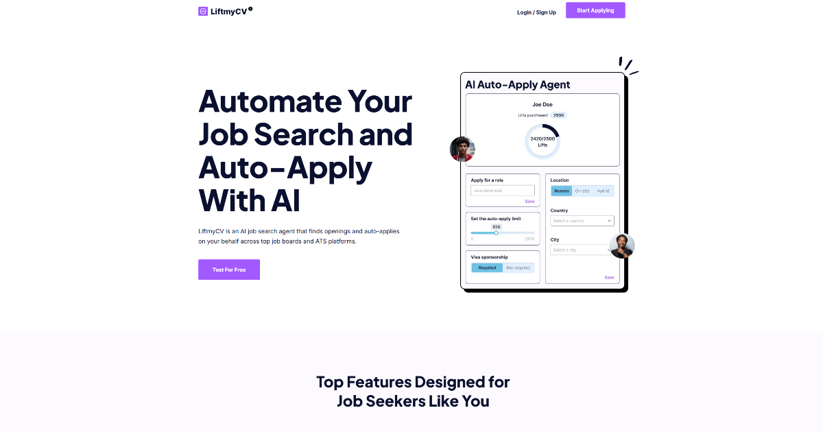LiftmyCV screenshot 1