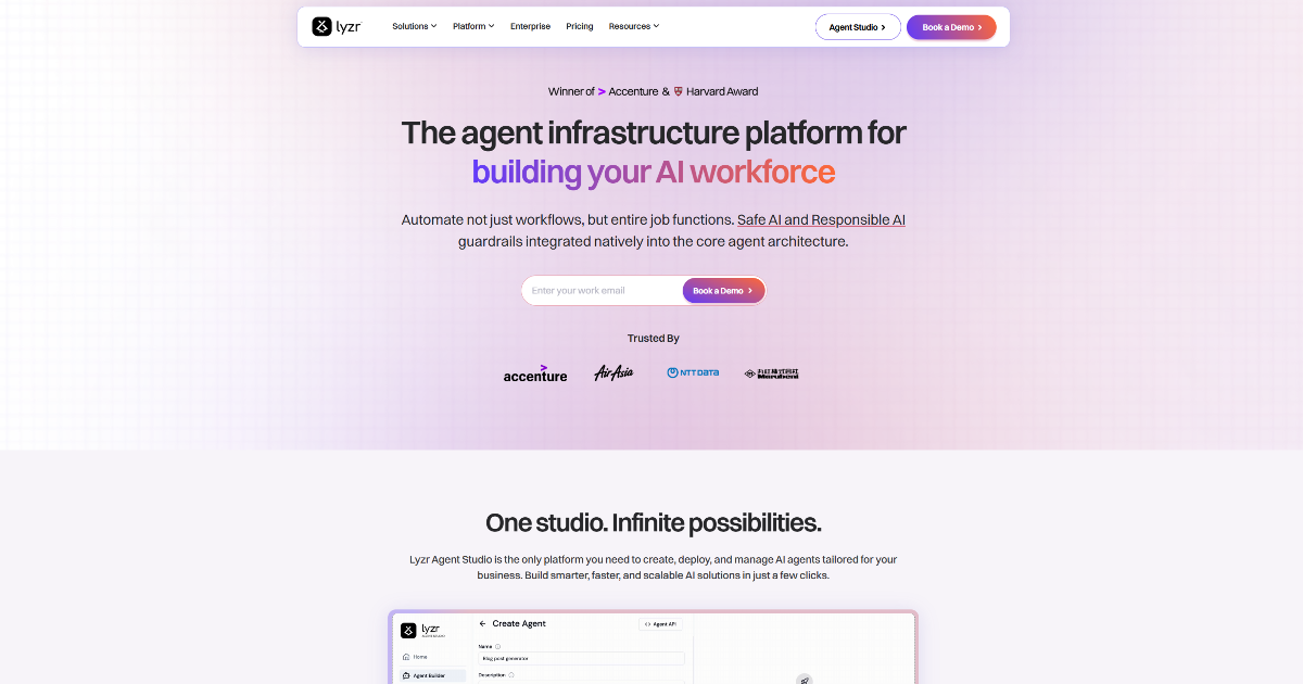 Lyzr Agent Studio screenshot 1