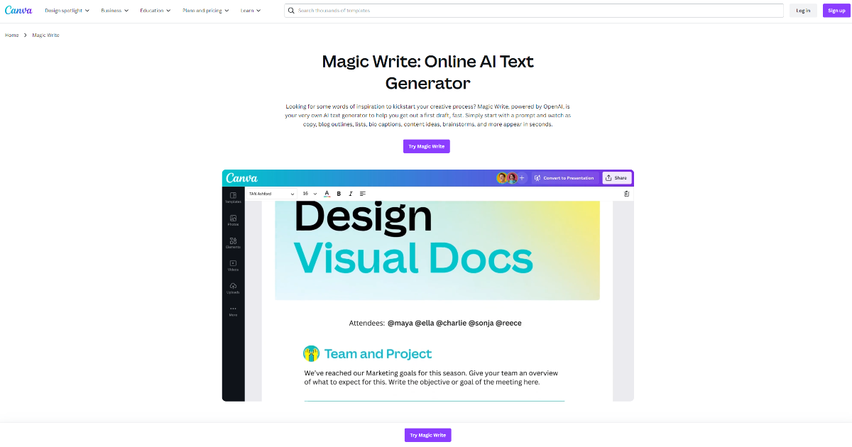 Magic Write screenshot 1