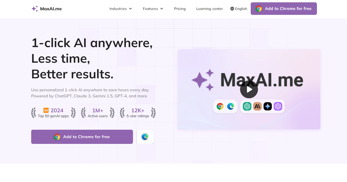 MaxAI.me screenshot 1