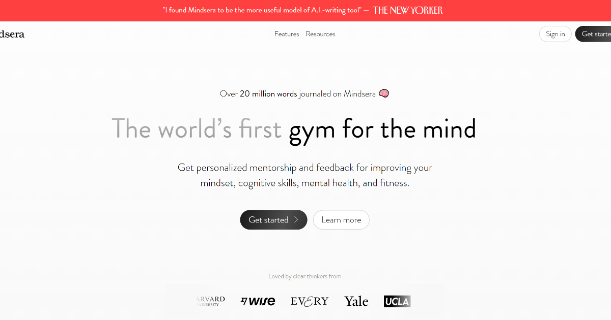 Mindsera screenshot 1