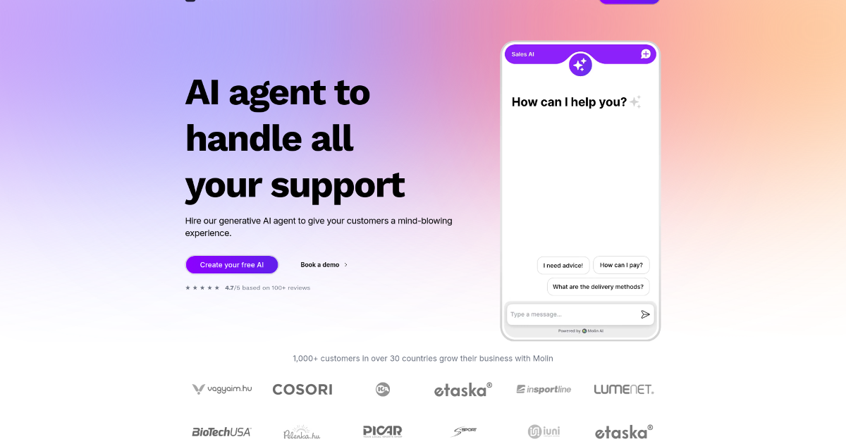 Molin AI screenshot 1
