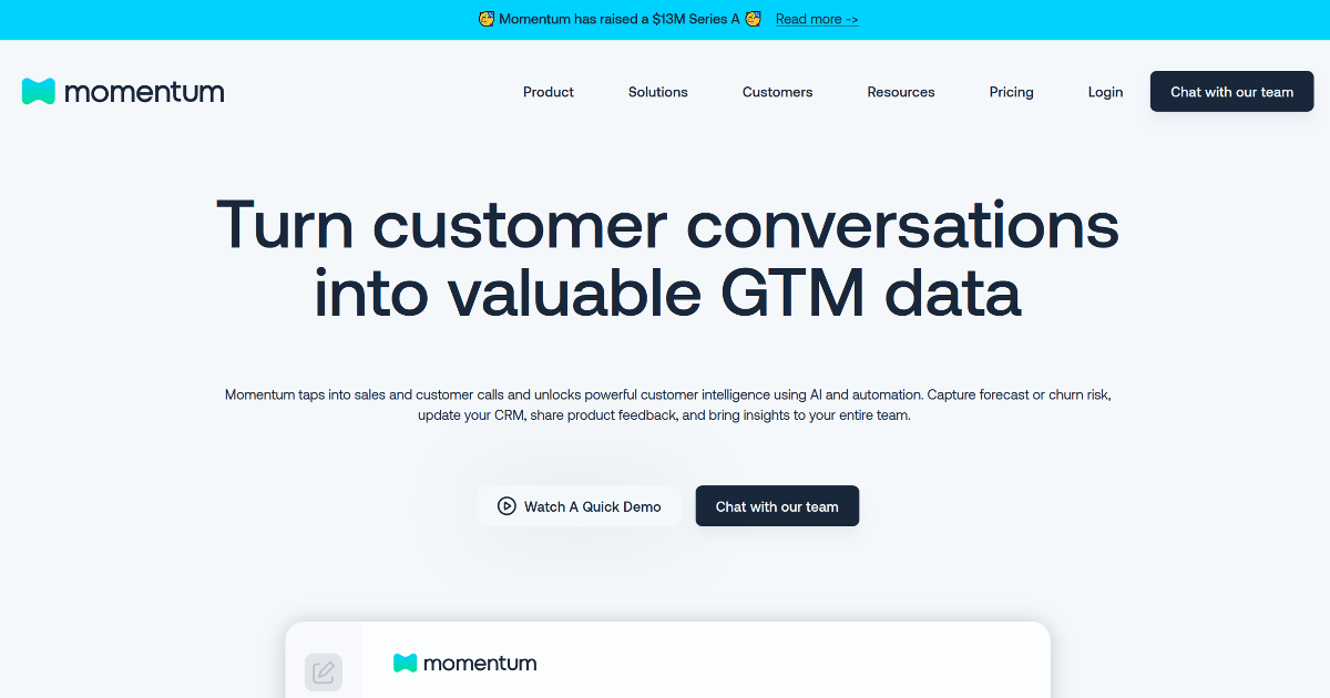 Momentum screenshot 1