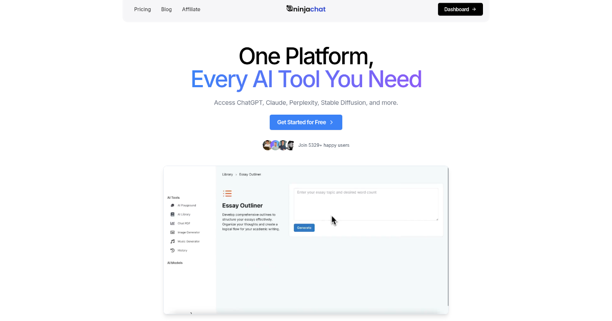 Ninjachat AI screenshot 1