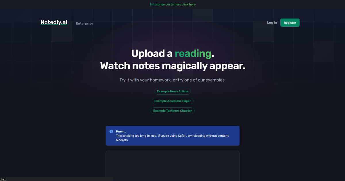 Notedly.ai screenshot 1