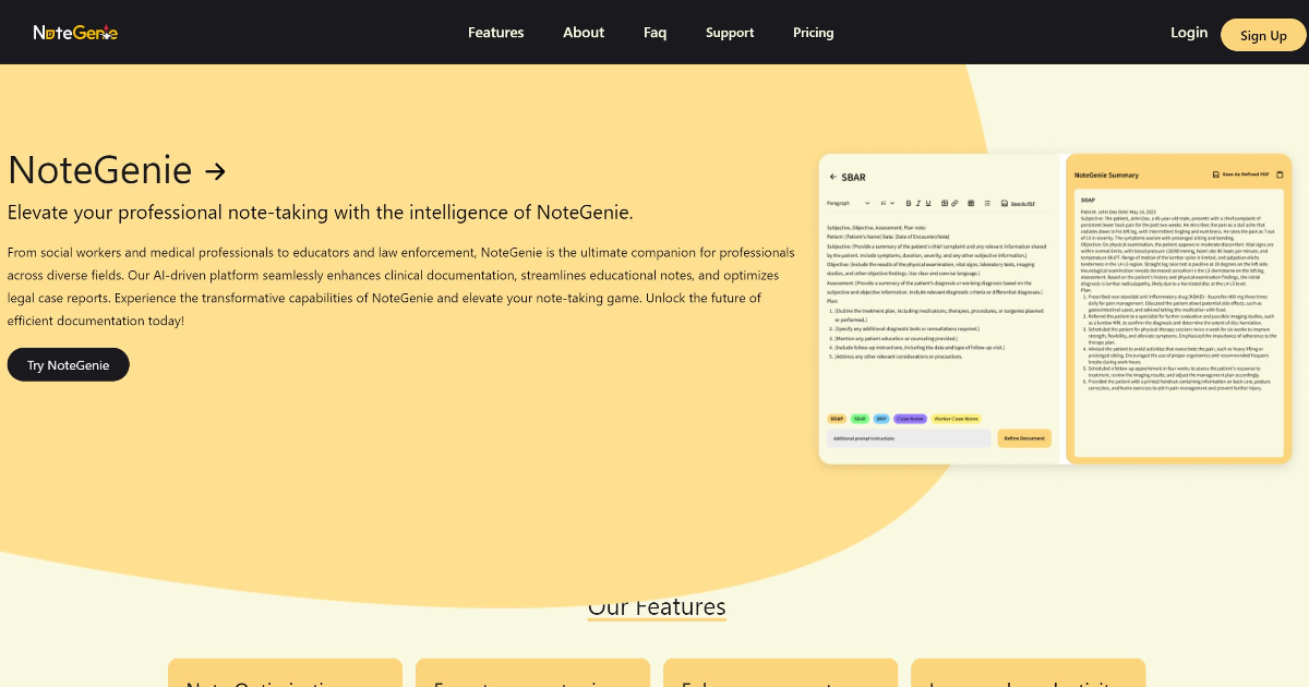 NoteGenie screenshot 1