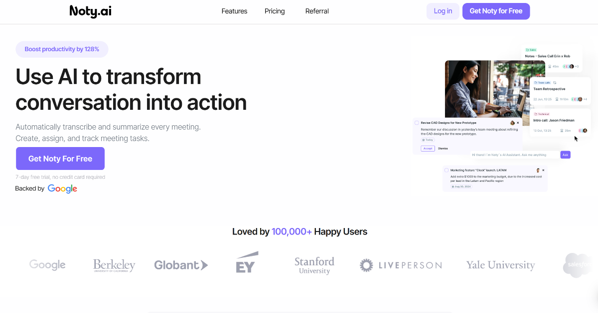 Noty.ai screenshot 1