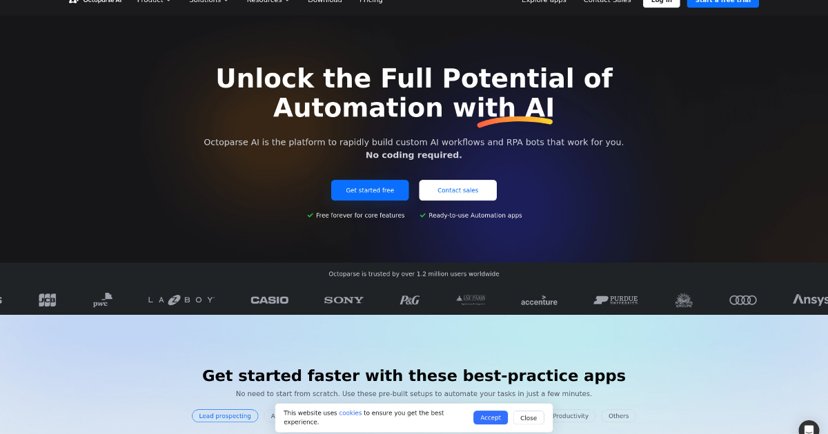 Octoparse AI screenshot 1