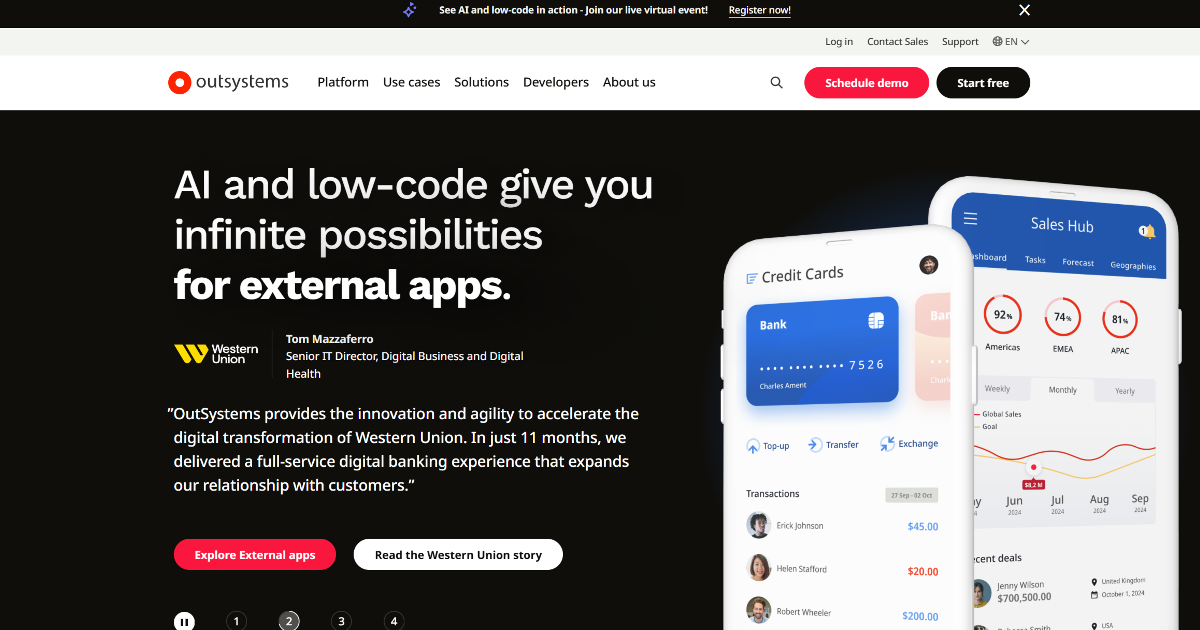 OutSystems screenshot 1