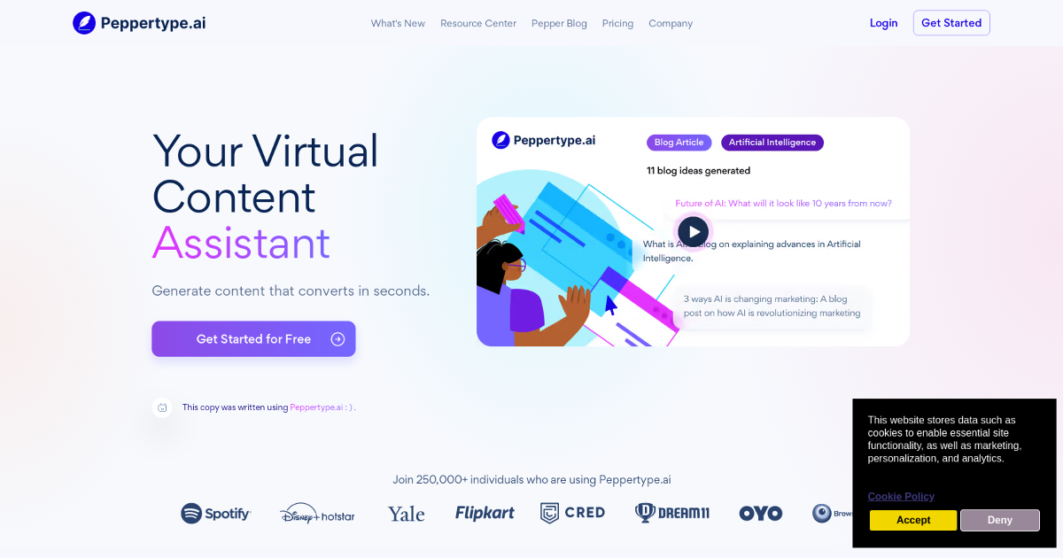 Peppertype.ai screenshot 1