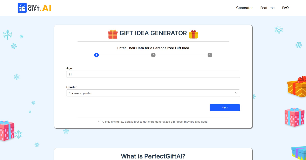 PerfectGift screenshot 1