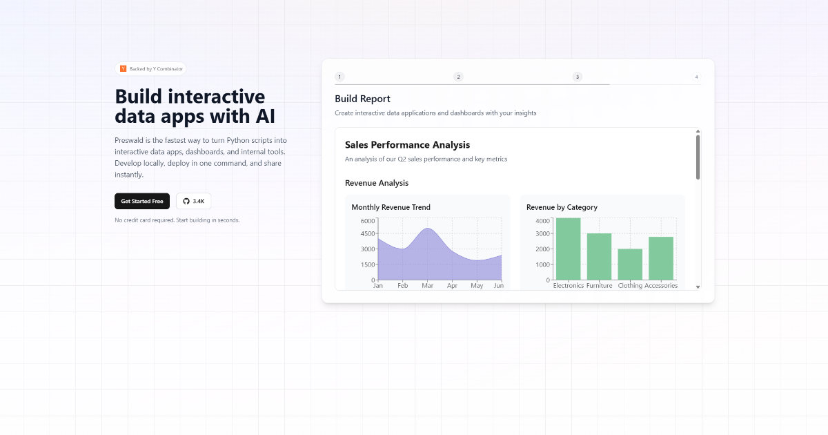 Preswald screenshot 1
