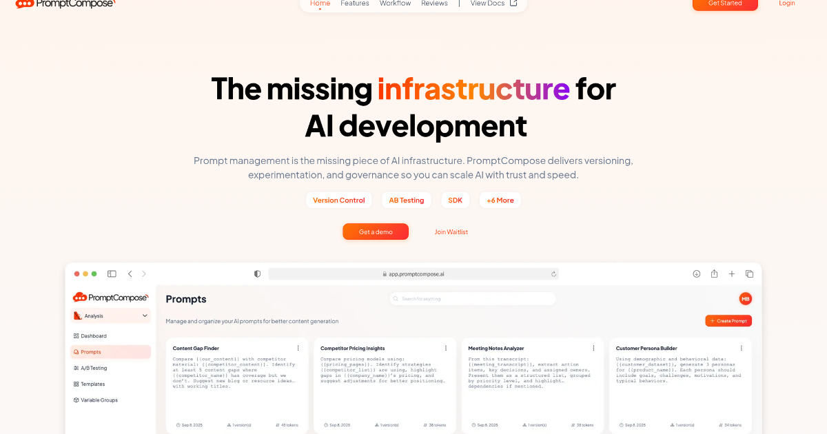 PromptCompose screenshot 1