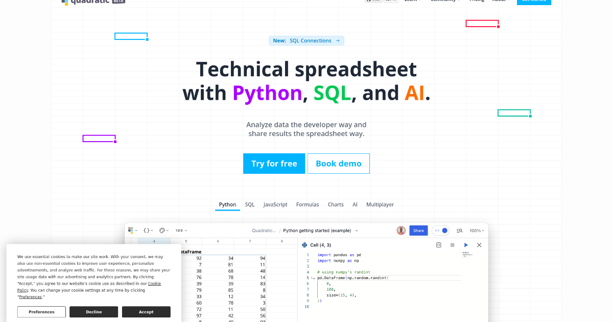 Quadratic screenshot 1