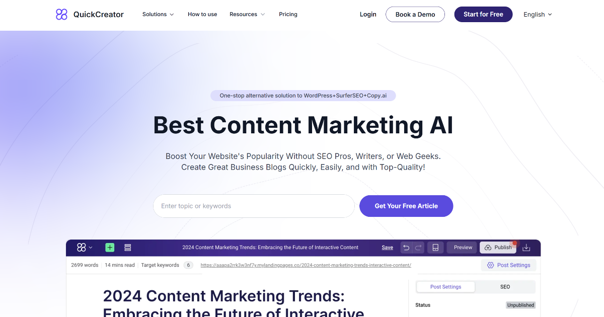 Quick Creator screenshot 1